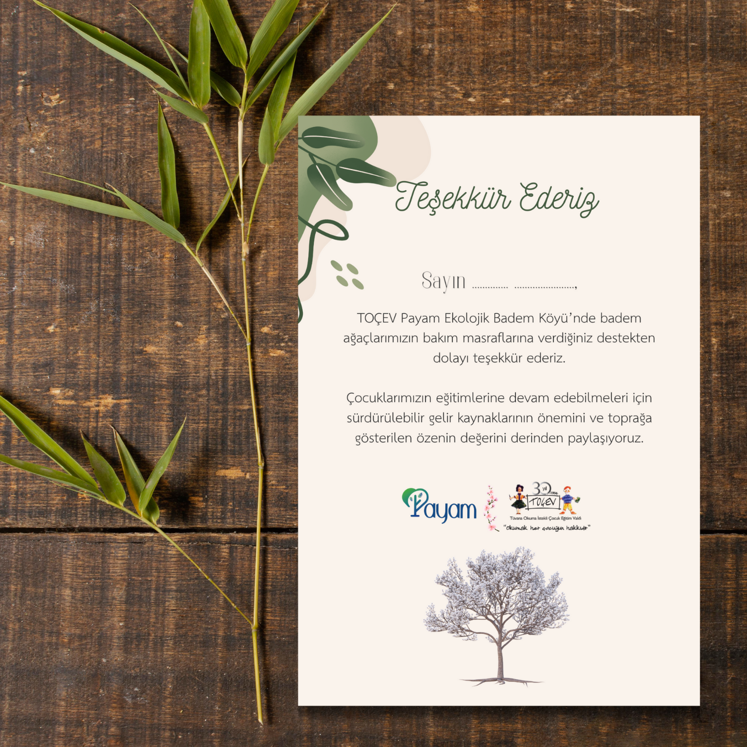 PAYAM TEŞEKKÜR SERTİFİKASI - 3
