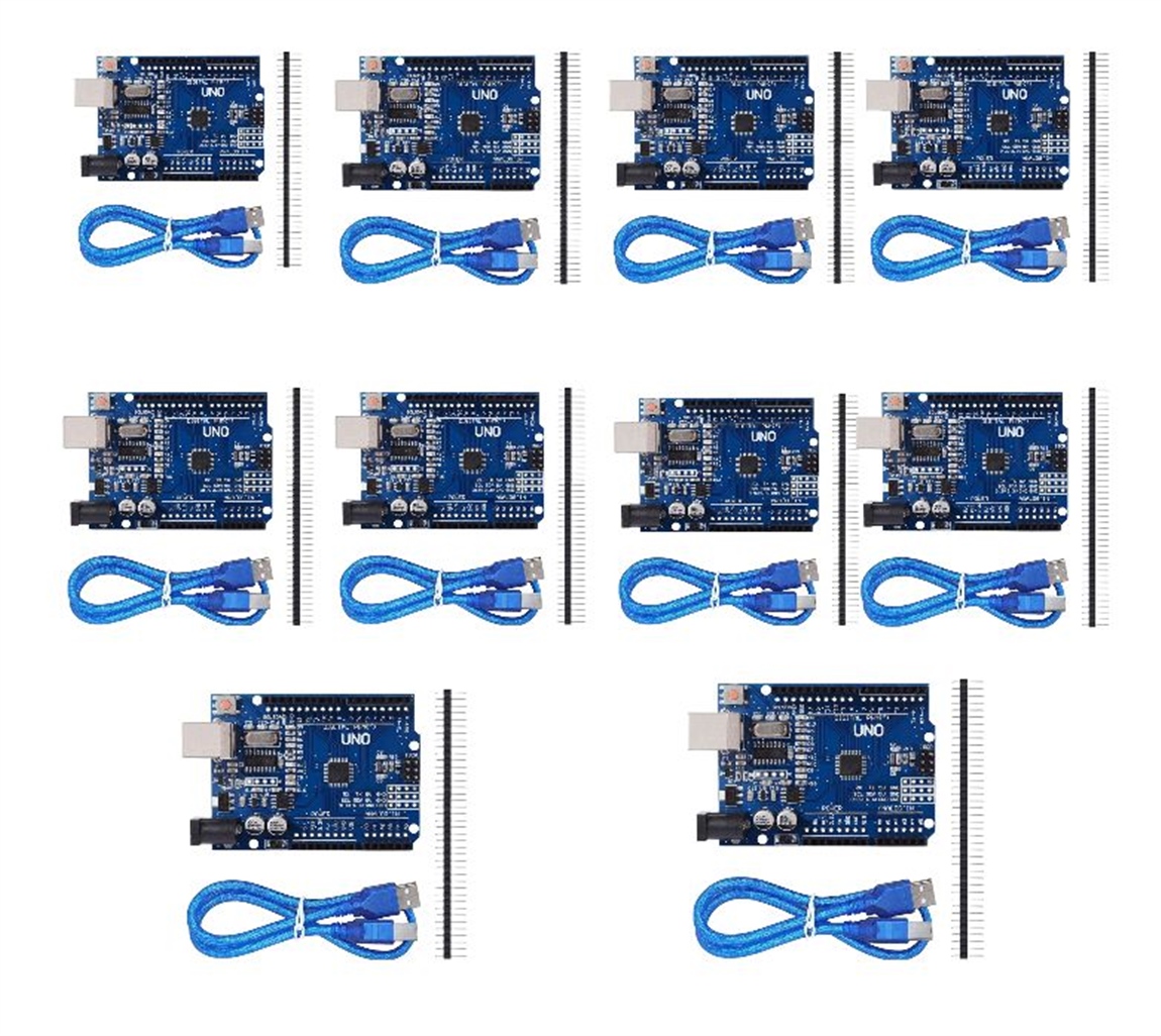 10ADET  Arduino UNO R3 KLON - USB KABLO HEDİYELİ - (USB Chip CH340)10ADET  Arduino UNO R3 KLON - USB KABLO HEDİYELİ - (USB Chip CH340)