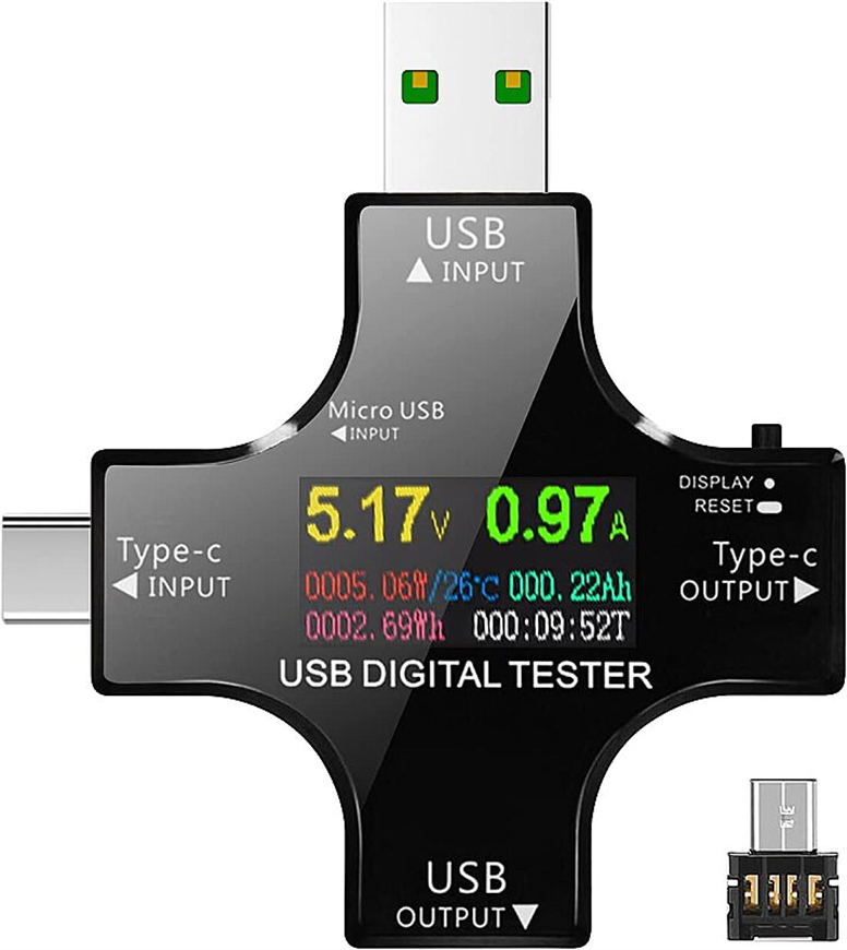 12 in 1 Çok Fonksiyonlu USB & Type-C Dijital Güç Ölçer Test Cihazı – Voltaj, Akım, Kapasite, Watt Ölçüm – PD/QC Uyumlu12 in 1 Çok Fonksiyonlu USB & Type-C Dijital Güç Ölçer Test Cihazı – Voltaj, Akım, Kapasite, Watt Ölçüm – PD/QC Uyumlu