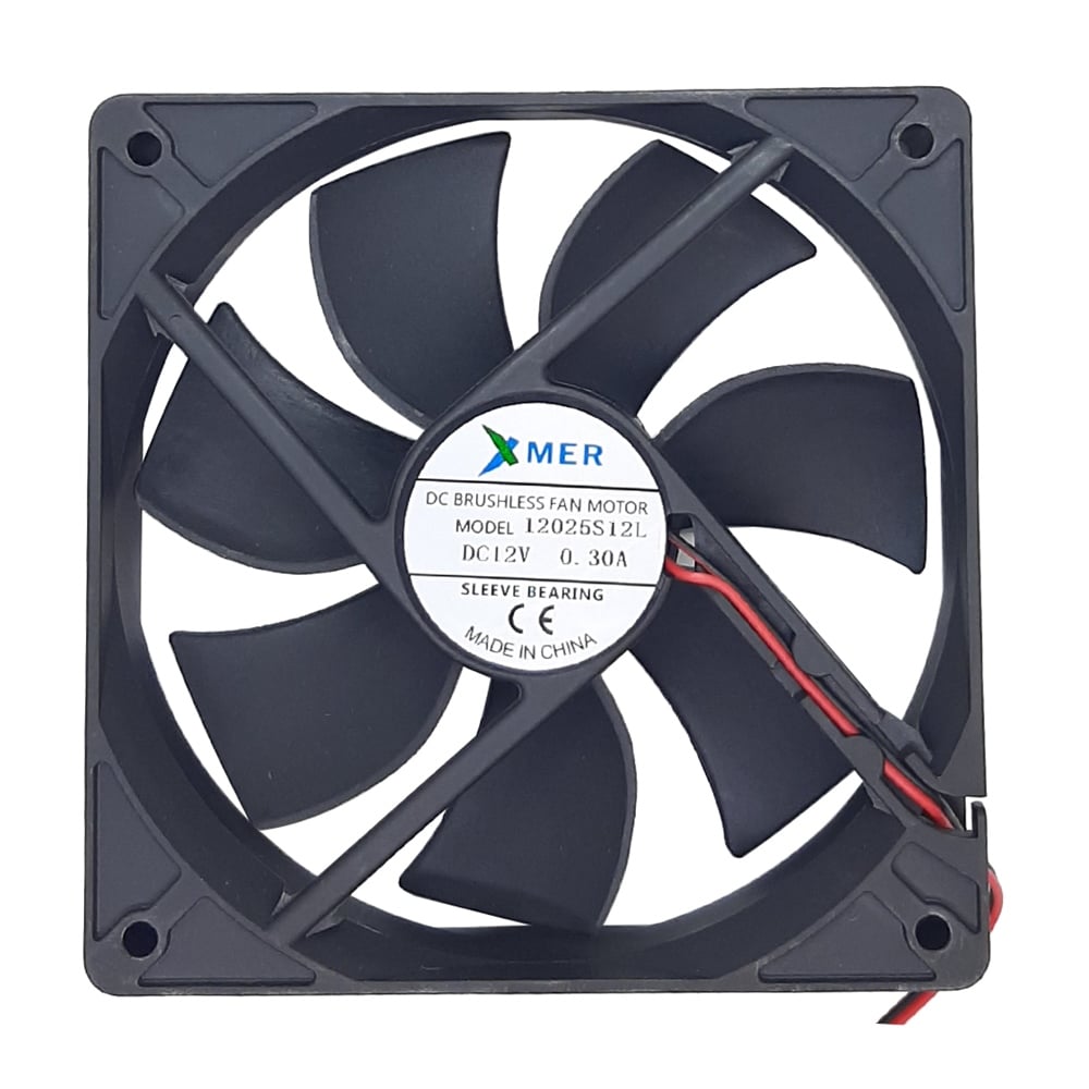 120X120X25mm 12V 0.30A 2P XMER FAN
