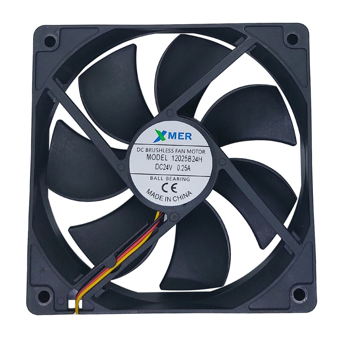 120X120X25mm RULMANLI 24V 0.25A 3P XMER FAN