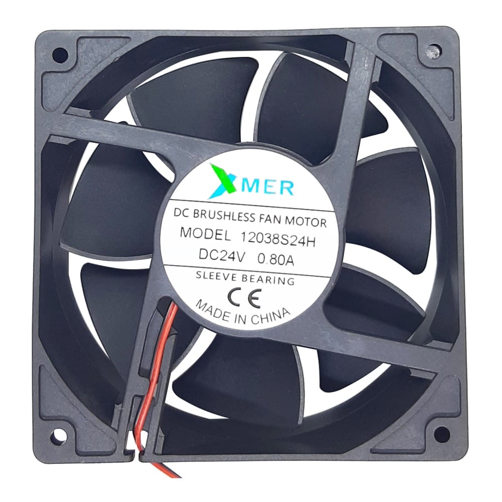 120X120X38mm 24V 0.80A 2P XMER FAN