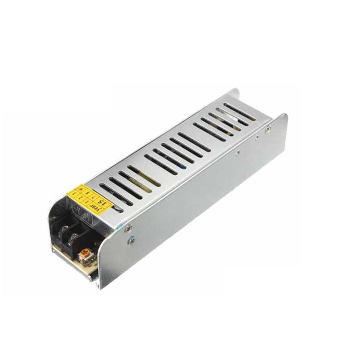 12V- 16,5 AMPER IP 20 SLİM KASA METAL TRAFO12V- 16,5 AMPER IP 20 SLİM KASA METAL TRAFO