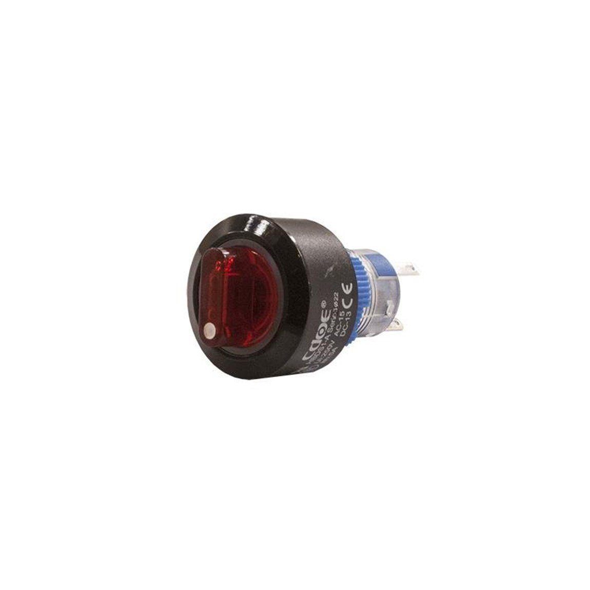 22mm Kırmızı Mandal Buton On-Off-On 10V-30V 8P