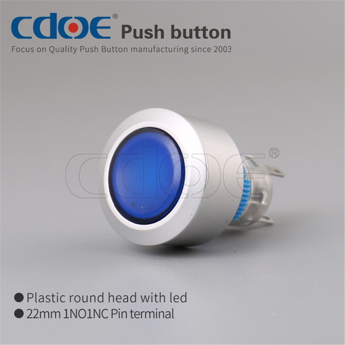 22mm Sarı Sinyal Lambası (Ledli) 10V-30V 2P