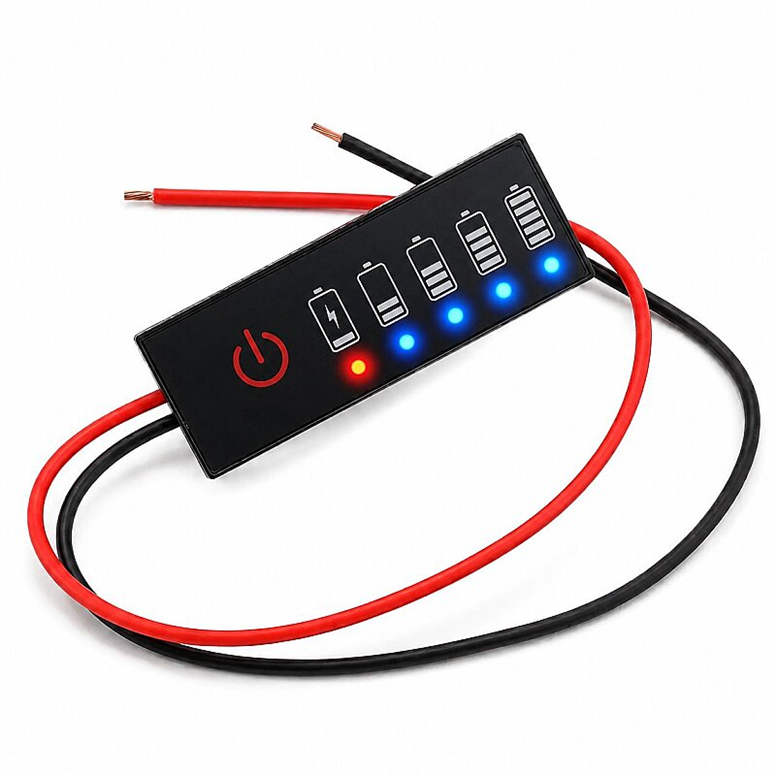 3S Lityum Batarya Akü Seviye Durum Göstergesi Modülü - LED Panel3S 11.1V Lityum Pil LED Seviye Göstergesi | Robo Dünya