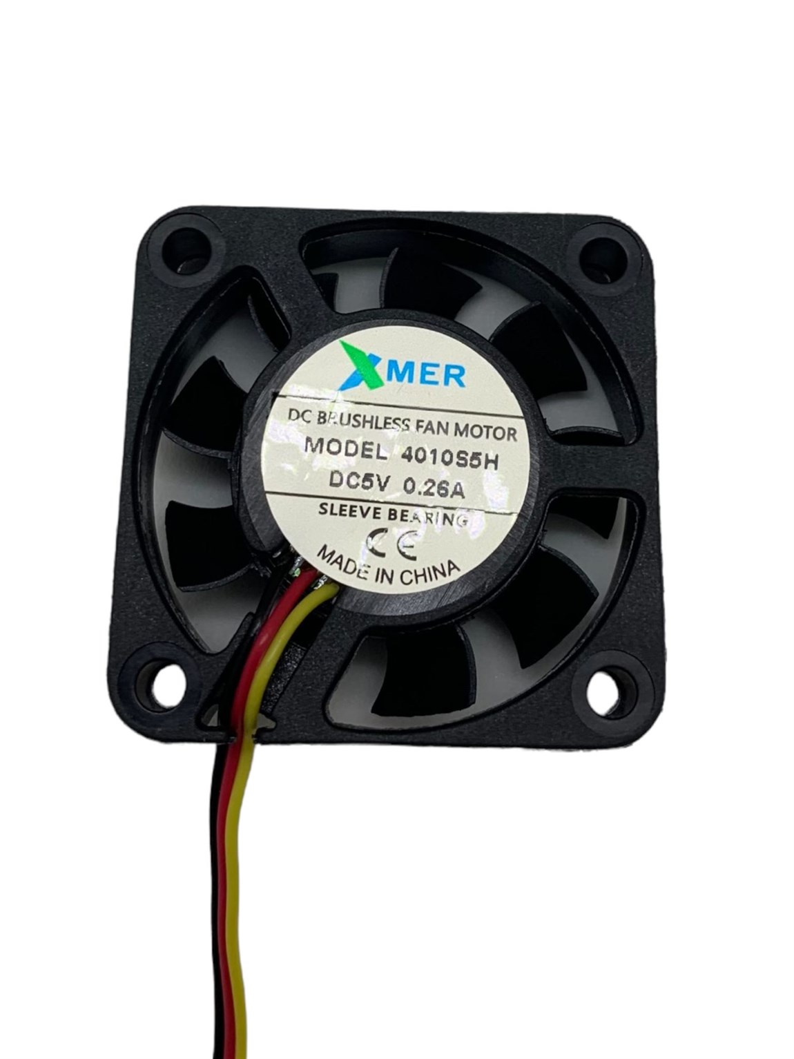 40x40x10mm 5V 0.26A 3P XMER Fan