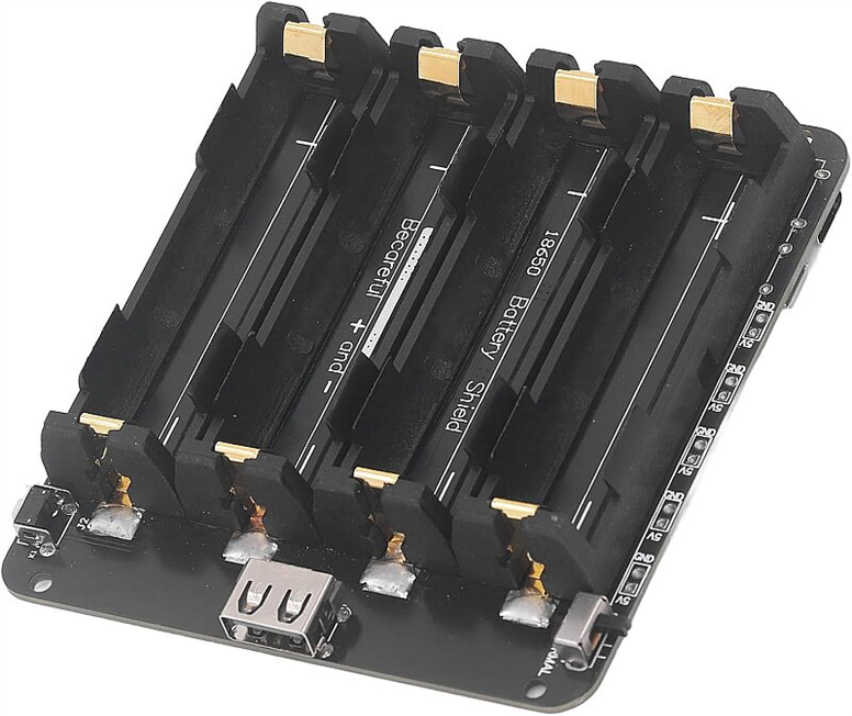 4'lü Anahtarlı 18650 Lityum Pil Yuvası V8 Mikro USB4'lü Anahtarlı 18650 Lityum Pil Yuvası V8 Mikro USB