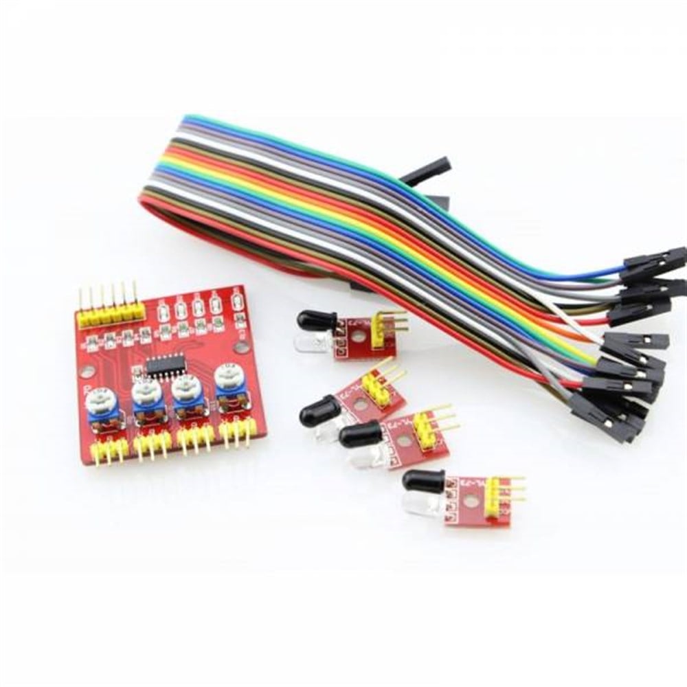 4lü Çizgi İzleyen Sensör Seti - 4 Way Tracking Module