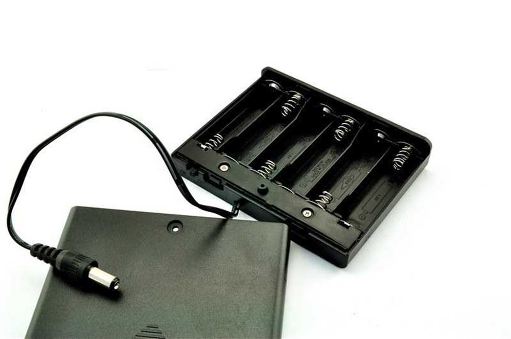 6lı AA Pil Yuvası (Kapaklı ve Switchli)