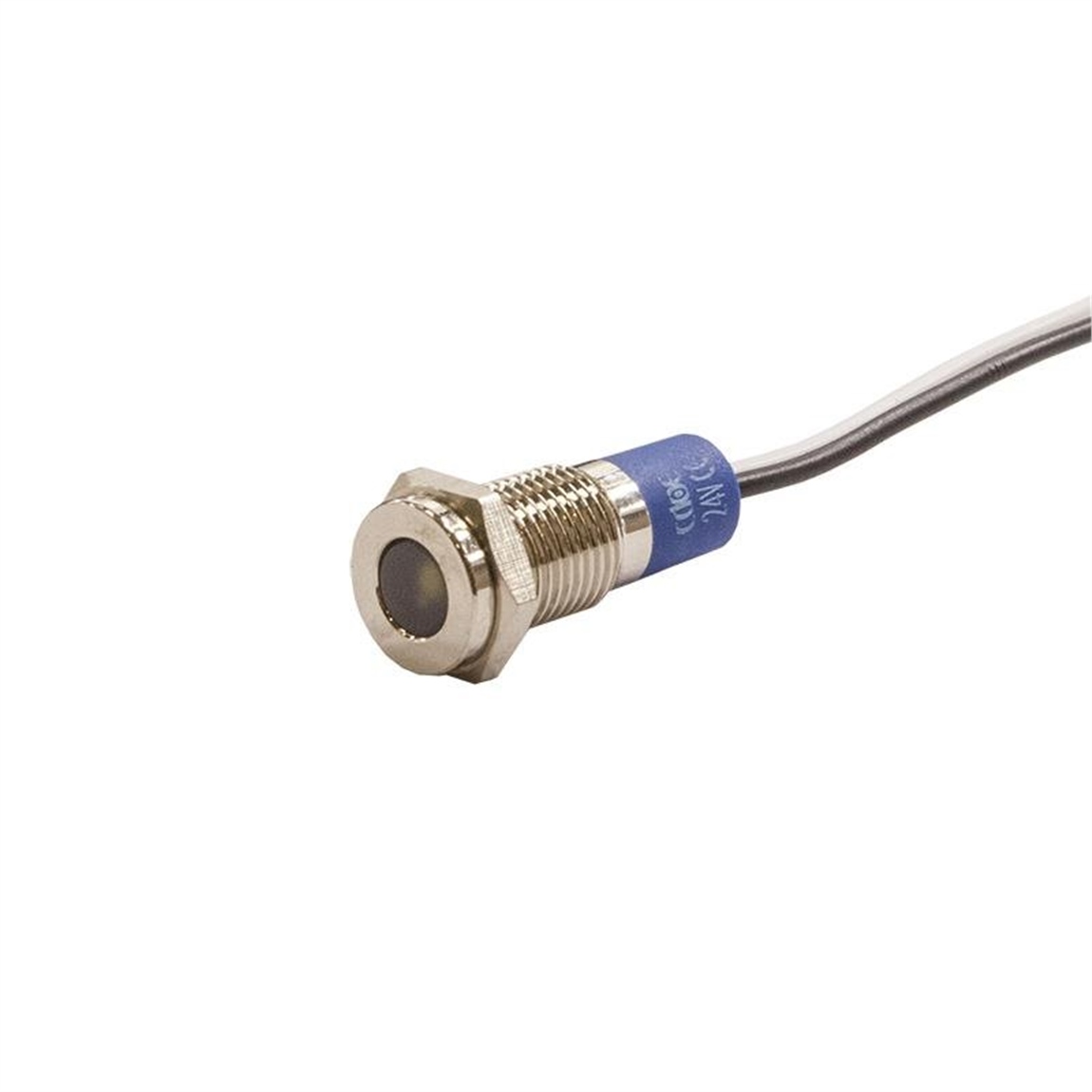 8.0mm Metal Kablolu Sinyal Lambası Beyaz IP67 10V-30V
