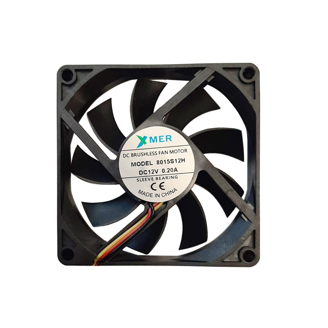 80X80X15mm 12V 0.20A 3P XMER Fan80X80X15mm 12V 0.20A 3P XMER Fan