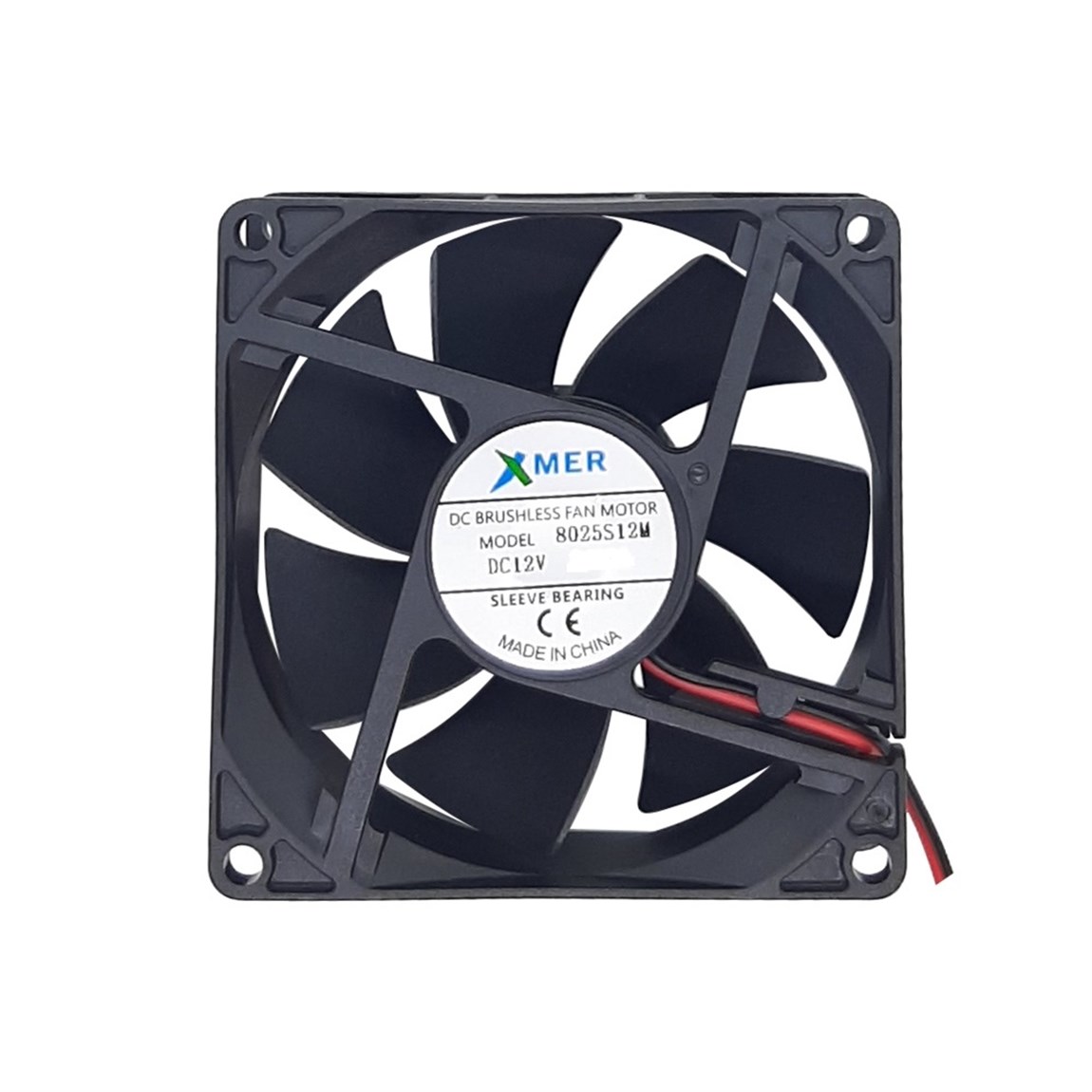 80X80X25mm 12V 0.15A 2P XMER FAN