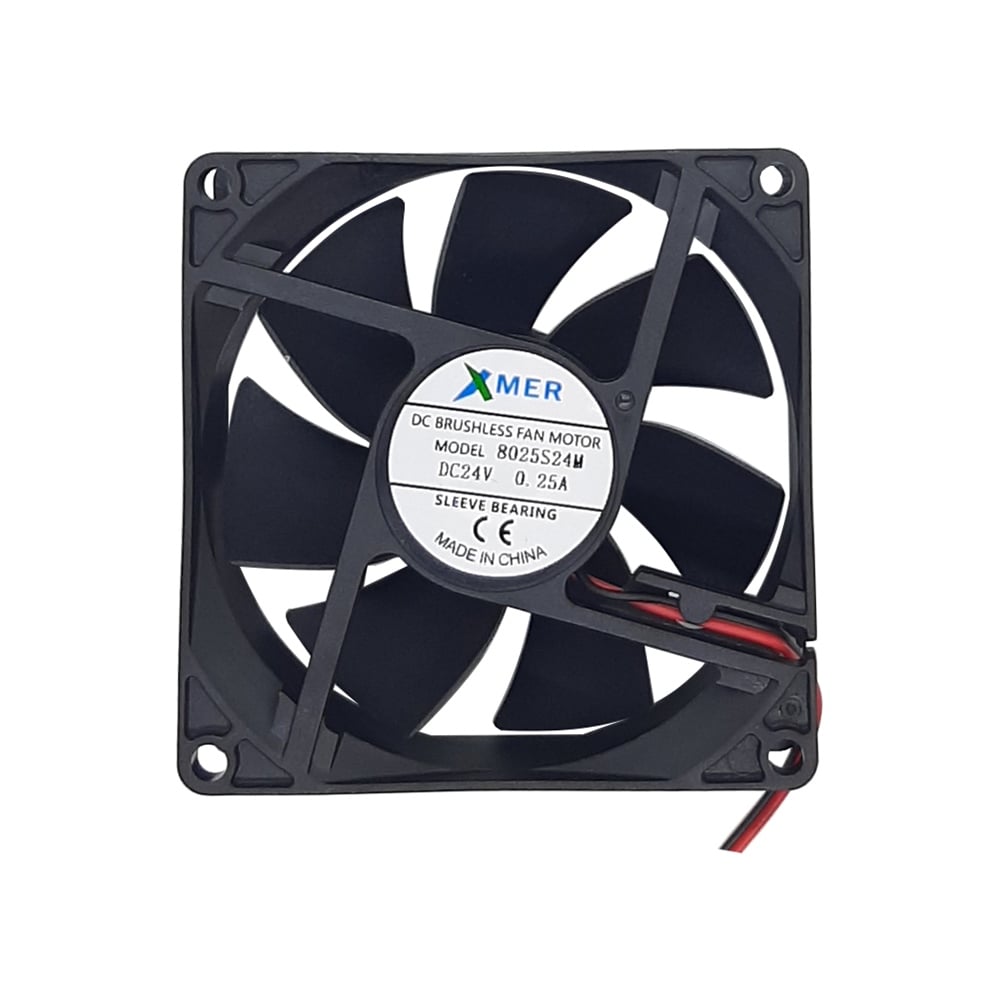 80X80X25mm 24V 0.25A 2P XMER FAN
