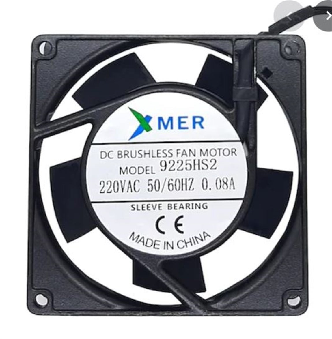 92X92X25mm 220V 0.08A 2P XMER Fan