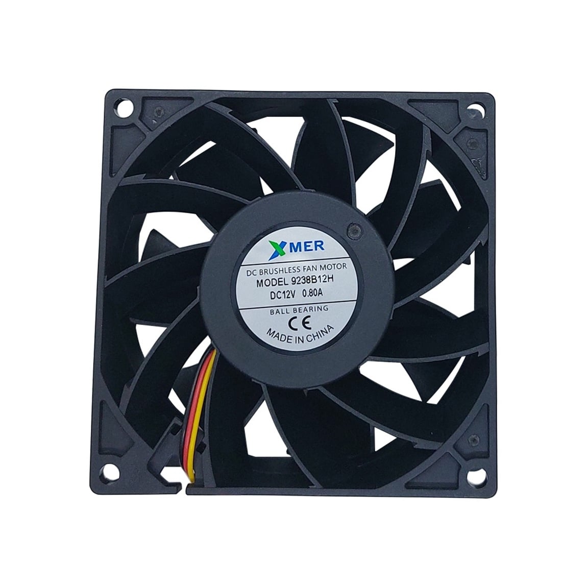 92X92X38mm RULMANLI 12V 0.80A 3P XMER FAN
