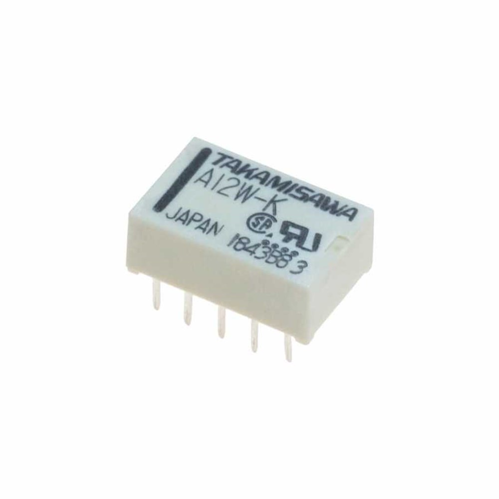 A12W-K 12Volt Çift Kontak Çift Bobin Röle