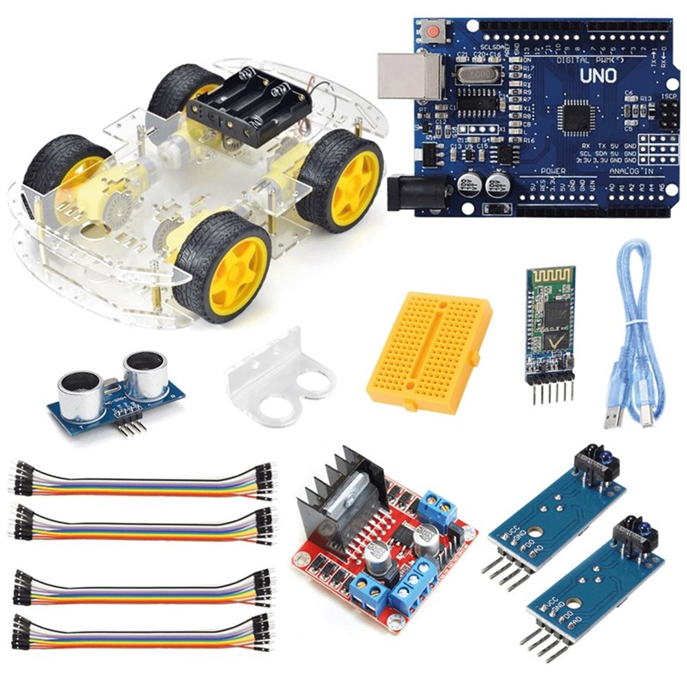 Arduino RoboDünya 4WD Araç Seti Bluetooth