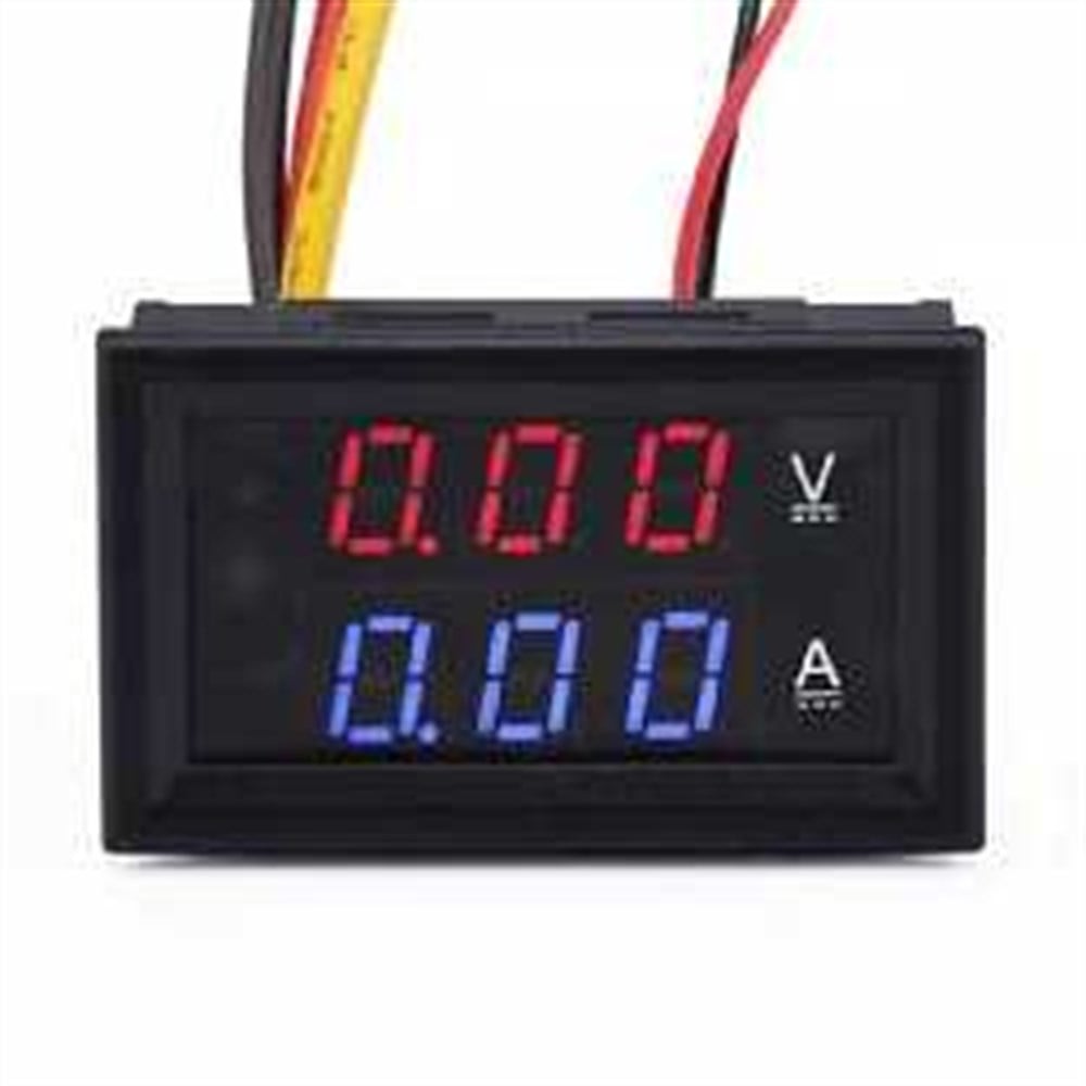 Dijital Ampermetre-Voltmetre DC 0-30V  0-10A  Dual