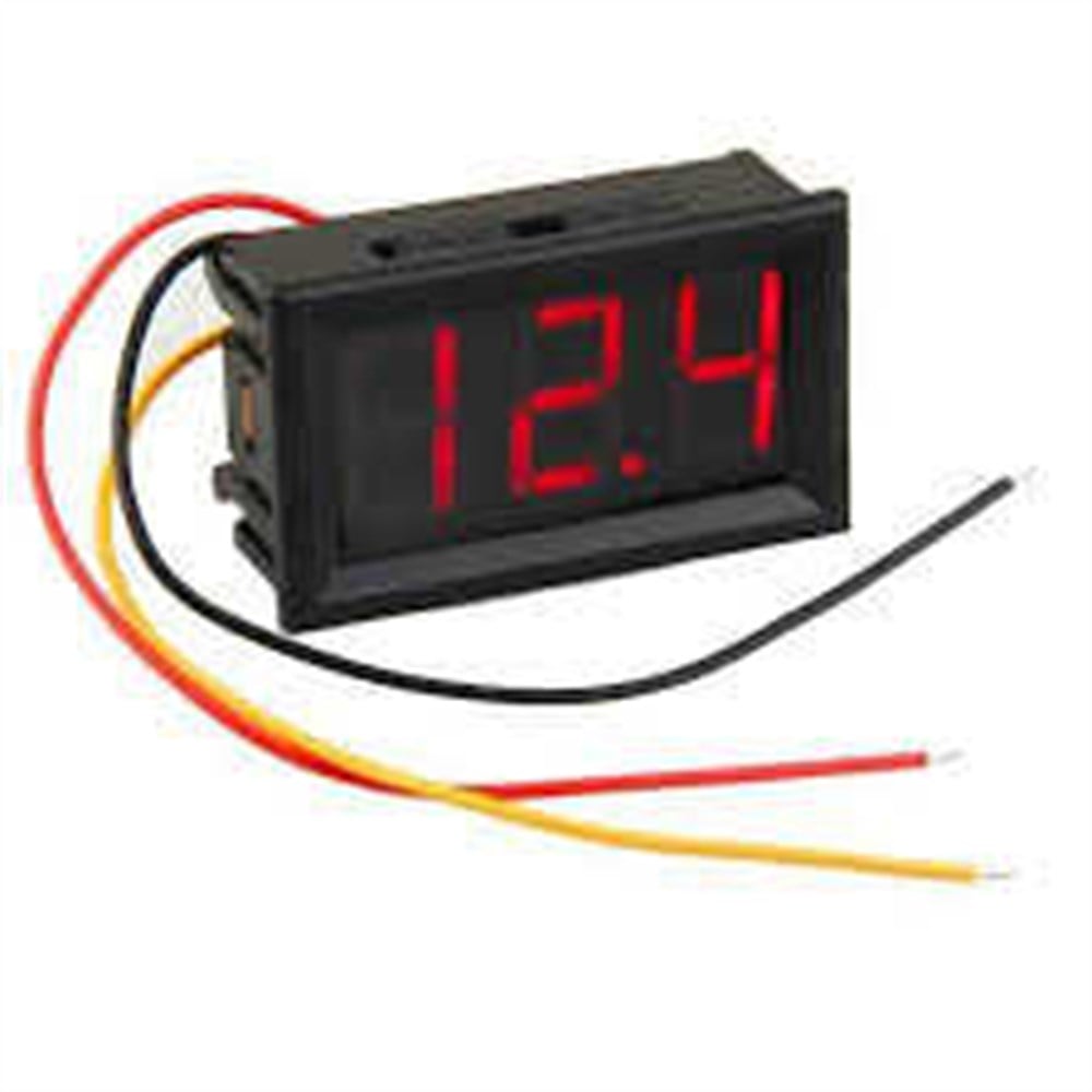 Dijital Voltmetre DC 0-100V  3 Kablolu