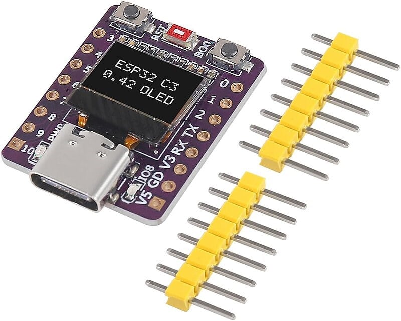 ESP32-C3 0.42 İnç OLED Modülü Wifi+Bluetooth ESP32 Geliştirme KartıESP32-C3 0.42 İnç OLED Modülü Wifi+Bluetooth ESP32 Geliştirme Kartı