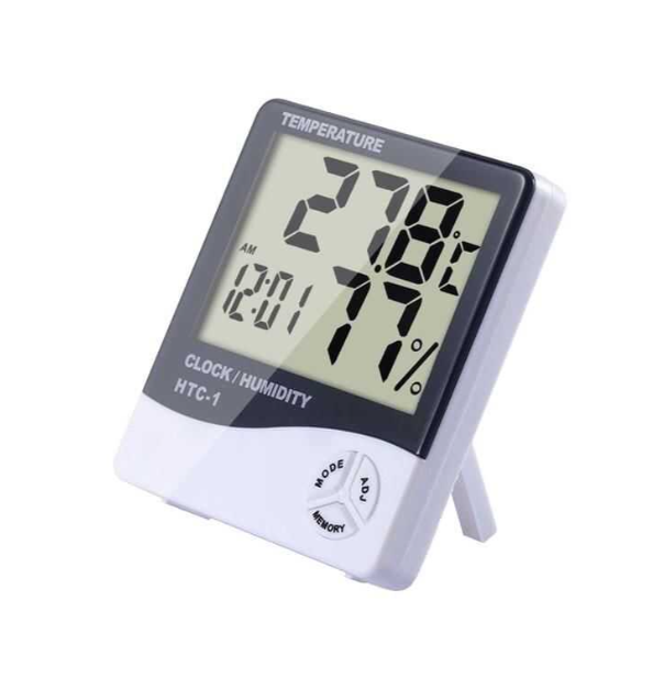 HTC-1 Saatli Dijital Termometre - Sıcaklık ve Nem ÖlçerHTC-1 Saatli Dijital Termometre - Sıcaklık ve Nem Ölçer