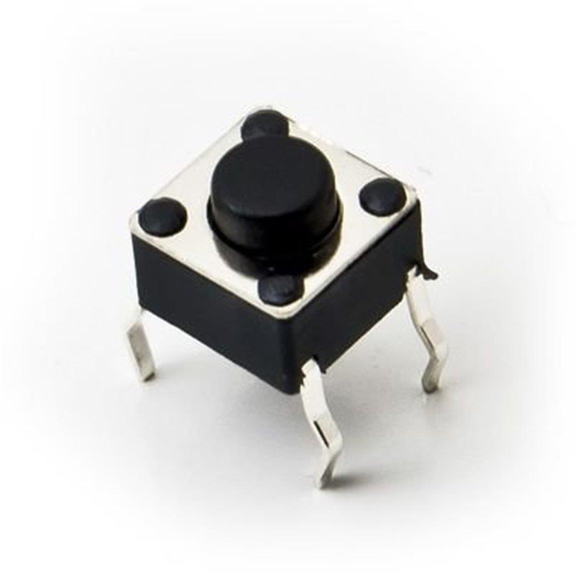 KFC-A11-C-5R - 6x6x5mm Tact Switch ButonKFC-A11-C-5R - 6x6x5mm Tact Switch Buton