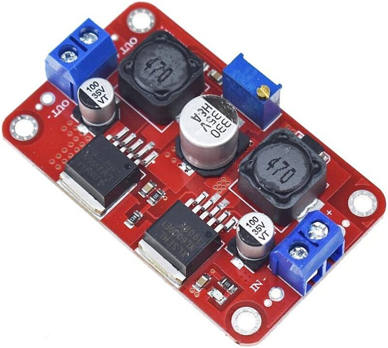 LM2596S/XL6009 Ayarlanabilir DC-DC Voltaj Yükseltici-Düşürücü Regülatör KartıLM2596S XL6009 Buck-Boost Regülatör | Robo Dünya
