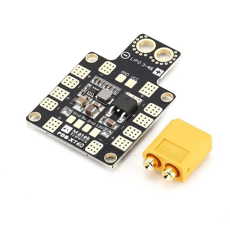 Matek PDB-XT60 w/ BEC 5V & 12V ESC Güç Dağıtım KartıMatek PDB-XT60 5V 12V BEC Güç Dağıtım Kartı | Robo Dünya