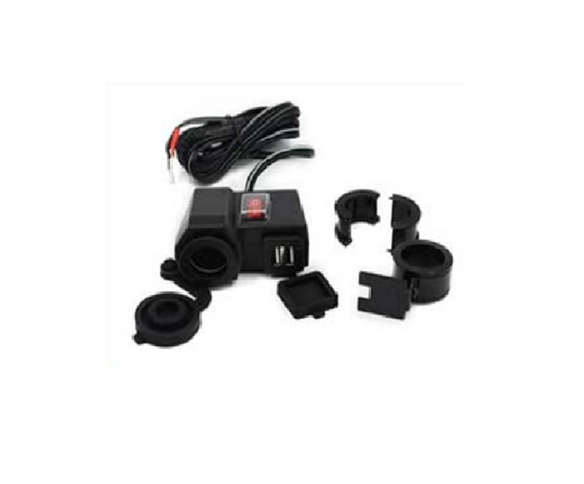 MOTOSİKLET USB ŞARJ SETİ ANAHTARLI