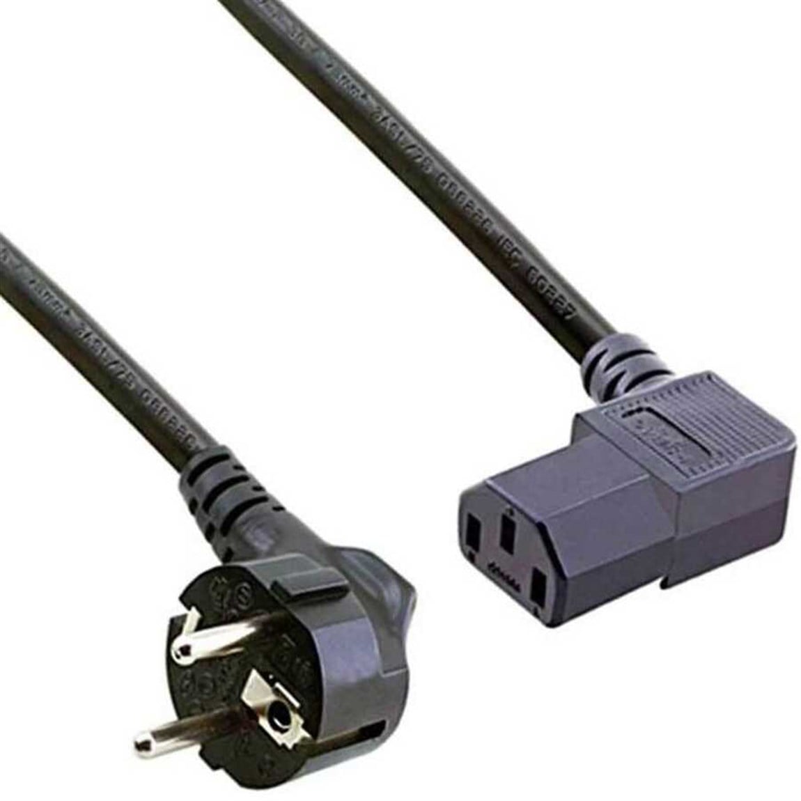 Power Kablo Erkek 90'-DİŞİ 180' 3 x 0.75mm 1.8mt.