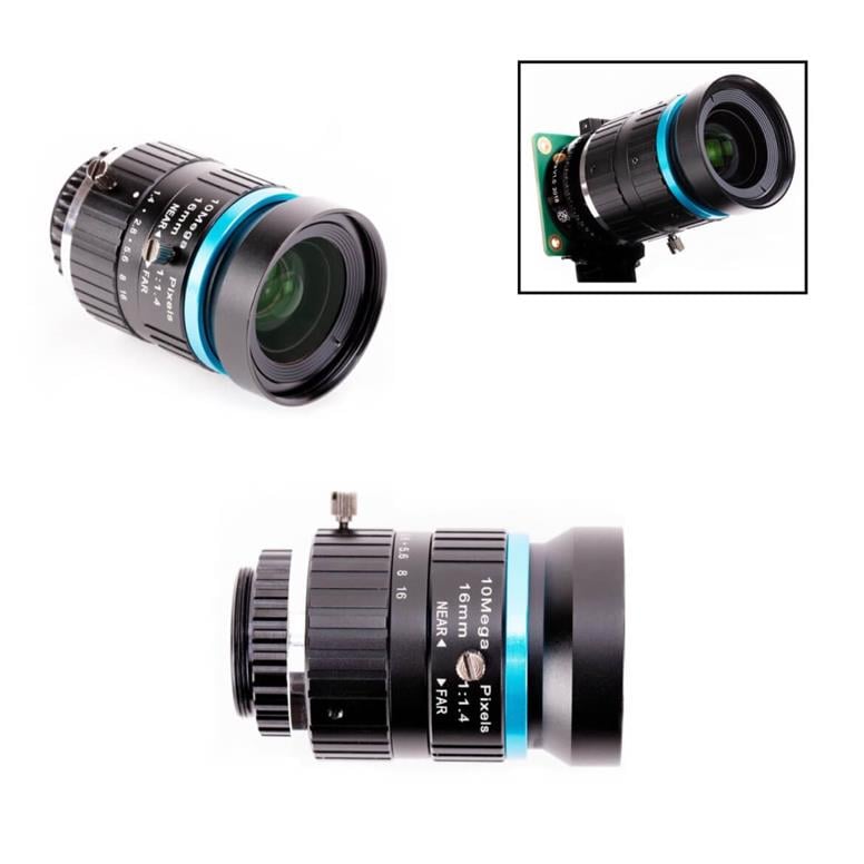 Raspberry Pi Yüksek Kaliteli 16mm Telefoto LensRaspberry Pi Yüksek Kaliteli 16mm Telefoto Lens