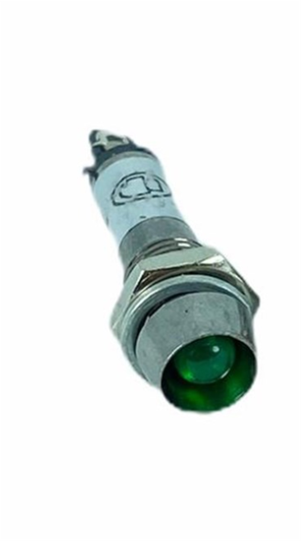 SİNYAL LAMBASI LEDLİ METAL 8MM 12V YEŞİL