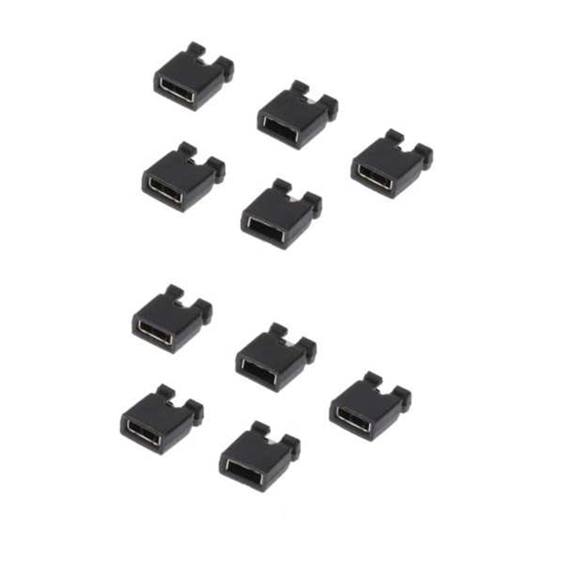 Siyah Jumper - 2.54mm  10LU PAKETSiyah Jumper - 2.54mm  10LU PAKET