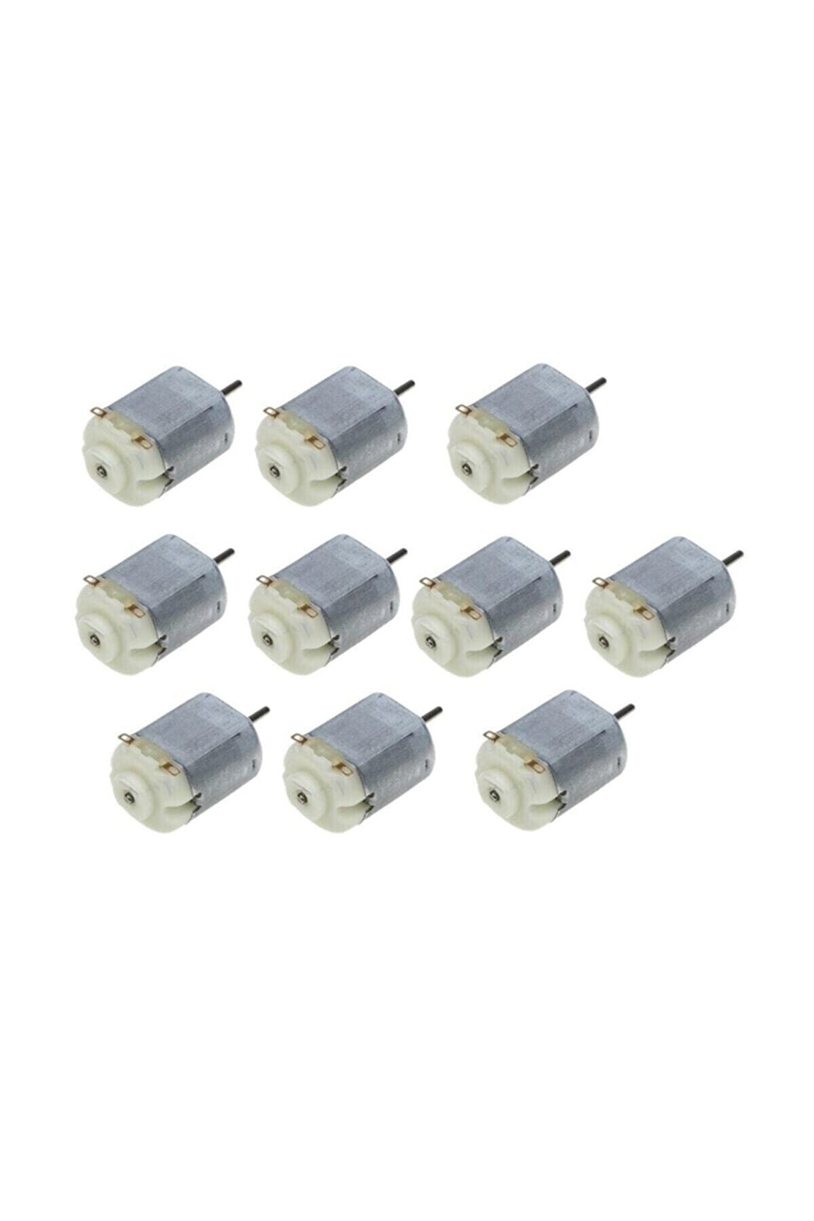 10 Adet Dc Motor, Deney Motoru, 3v, 6v Motor Yüksek Devir Dinamo Motor10 Adet Dc Motor, Deney Motoru, 3v, 6v Motor Yüksek Devir Dinamo Motor