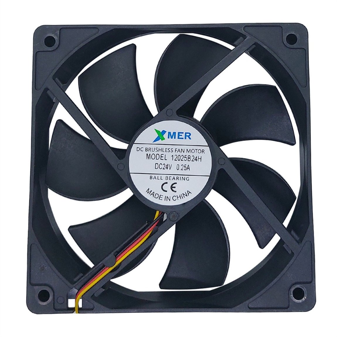 120X120X25mm RULMANLI 24V 0.25A 3P XMER FAN