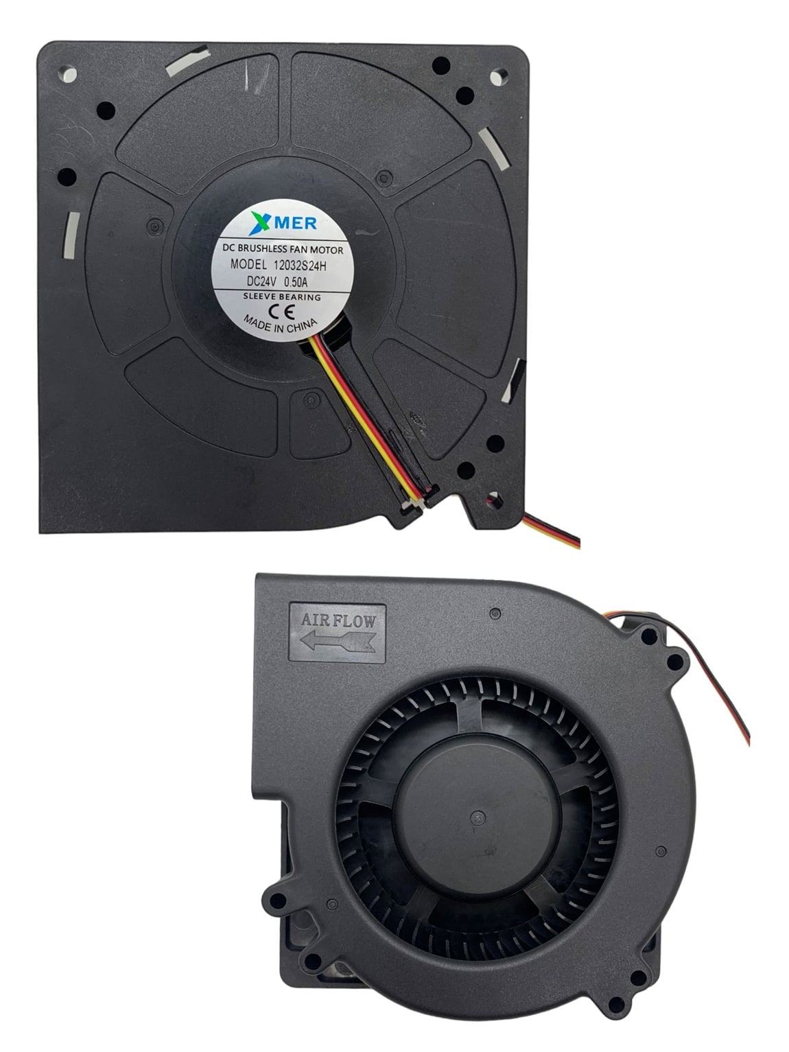 120x120x32mm 24V 0.50 3P XMER Salyangoz Fan