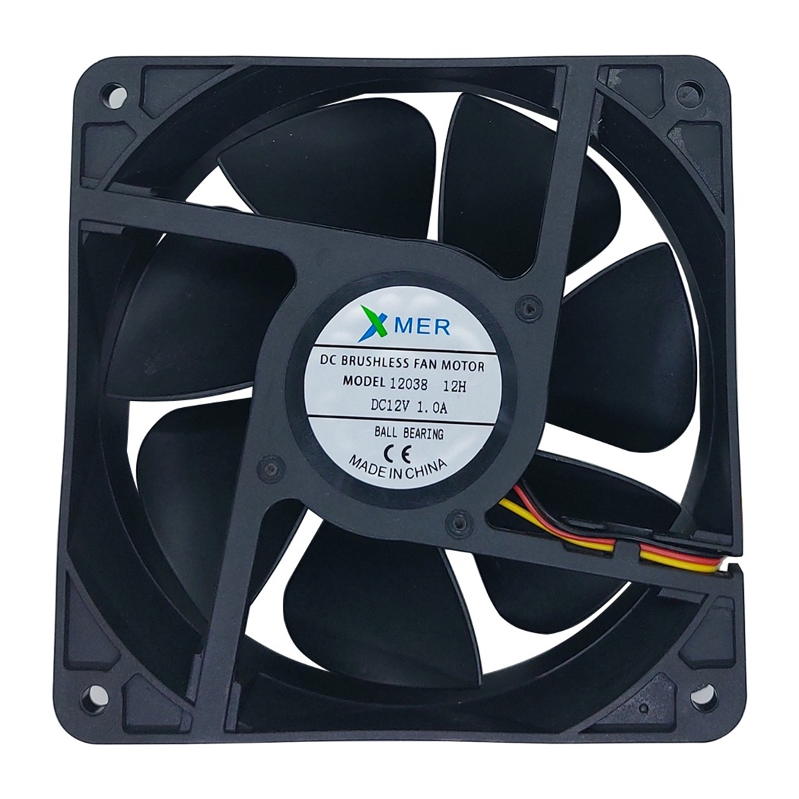 120X120X38mm RULMANLI 12V 1.0A 3P XMER FAN