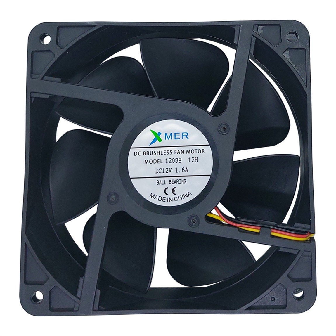 120X120X38mm RULMANLI 12V 1.6A 3P XMER FAN