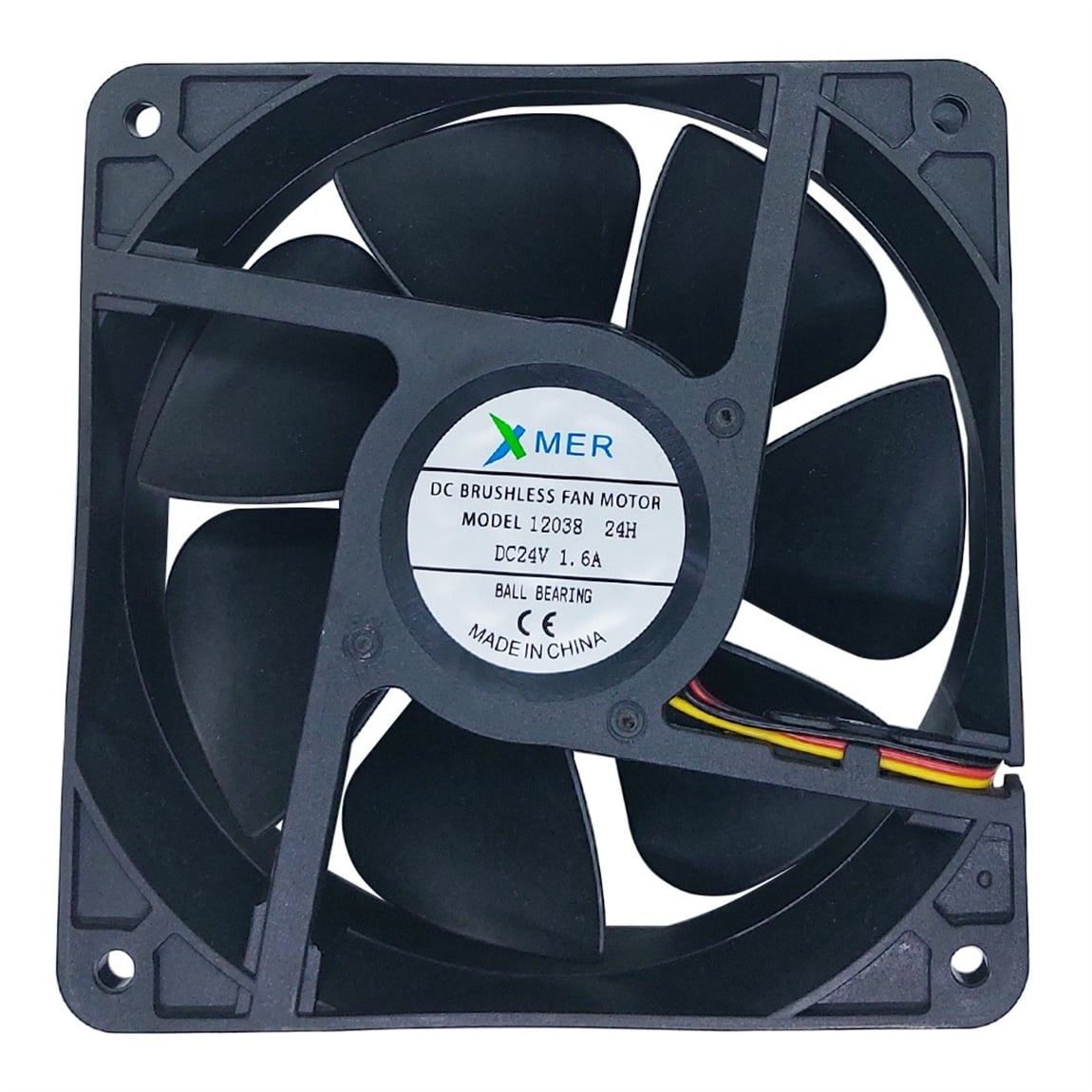 120X120X38mm RULMANLI 24V 1.6A 3P XMER FAN