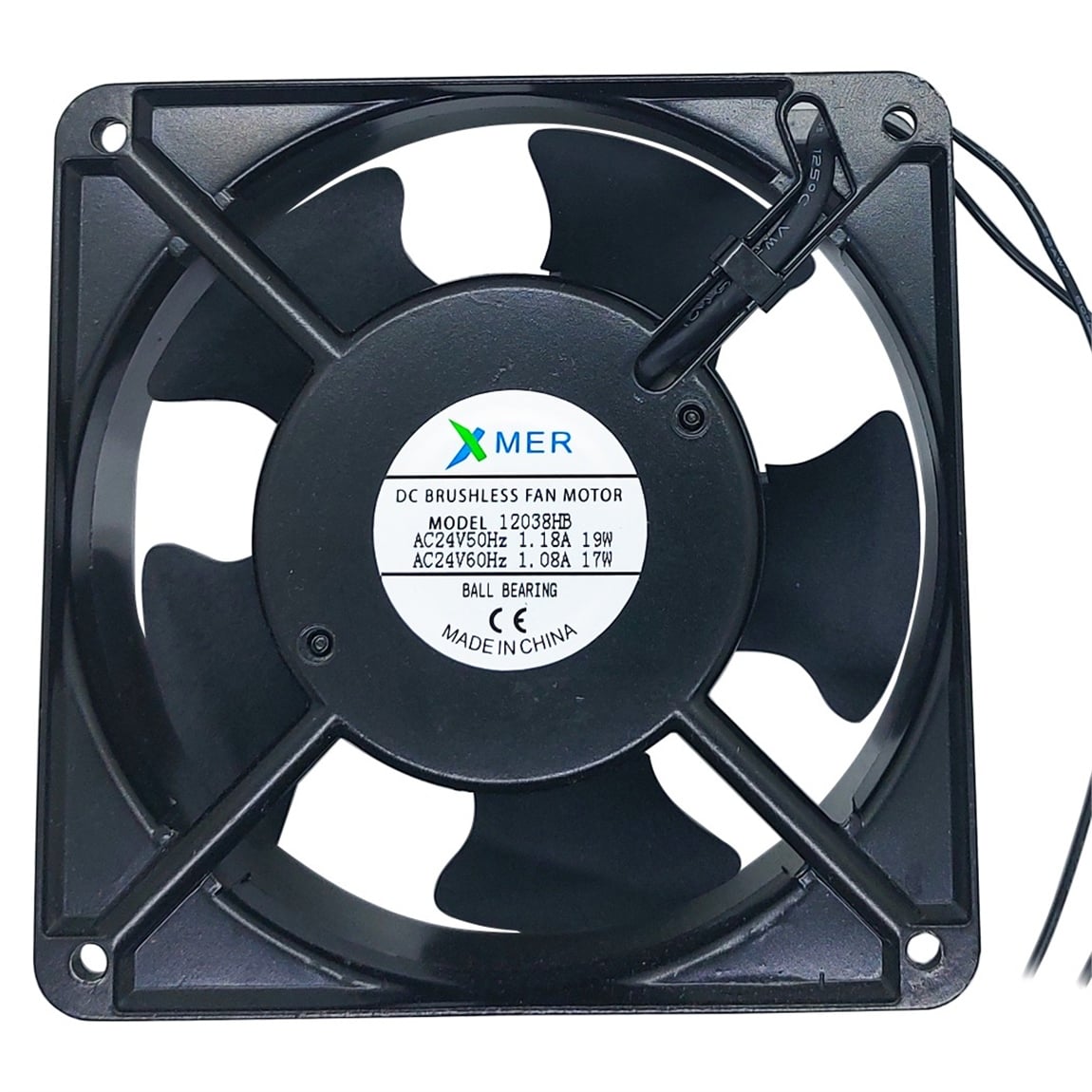 120X120X38mm RULMANLI 24V AC 2P XMER FAN