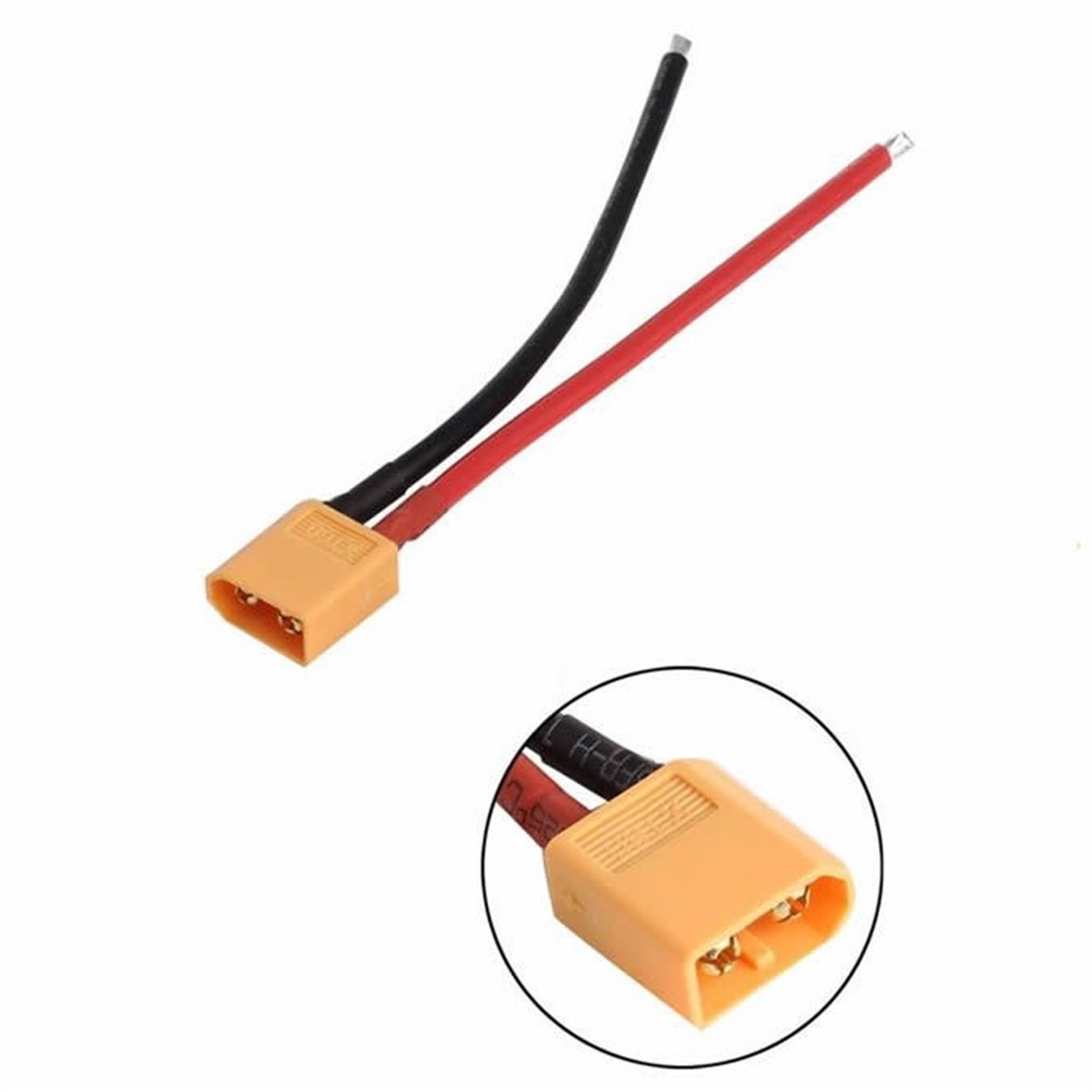 12AWG 15cm XT60 Erkek Kablo12AWG 15cm XT60 Erkek Kablo