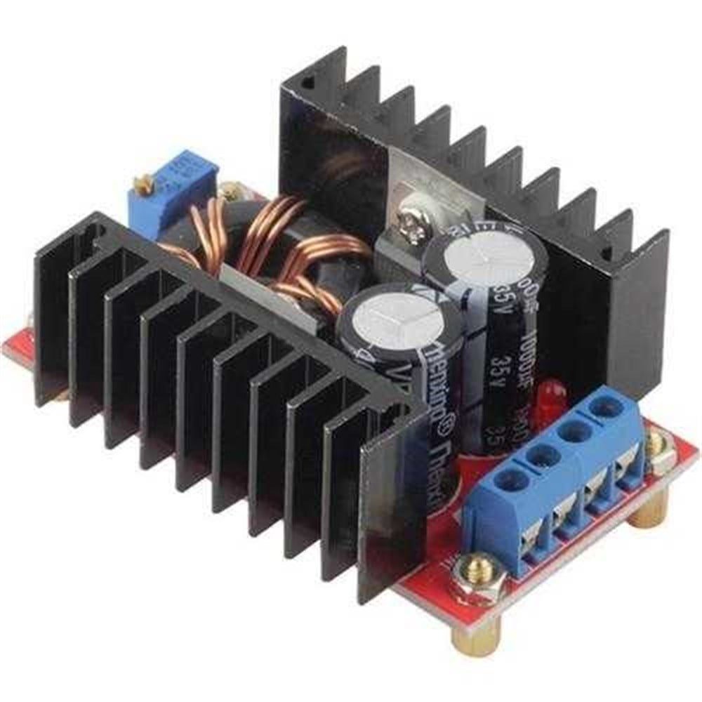 150W DC-DC Ayarlanabilir Gerilim Yükseltici Modülü 10-32V to 12-35V