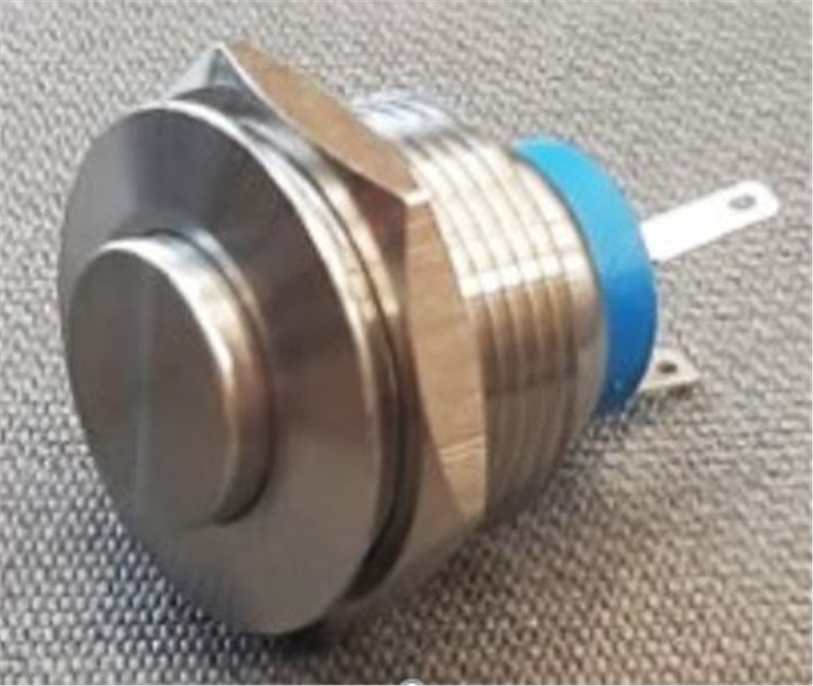 19mm Metal Kalıcı Çıkık Paslanmaz/Çelik (On-Off) IP65 3A 250VAC 2P 1No