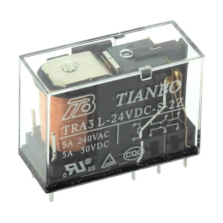 24V Çift Kontak Tianbo Röle (24V 5A) - TRA3-L-24VDC-S-2Z(2)24V Çift Kontak Tianbo Röle (24V 5A) - TRA3-L-24VDC-S-2Z(2)