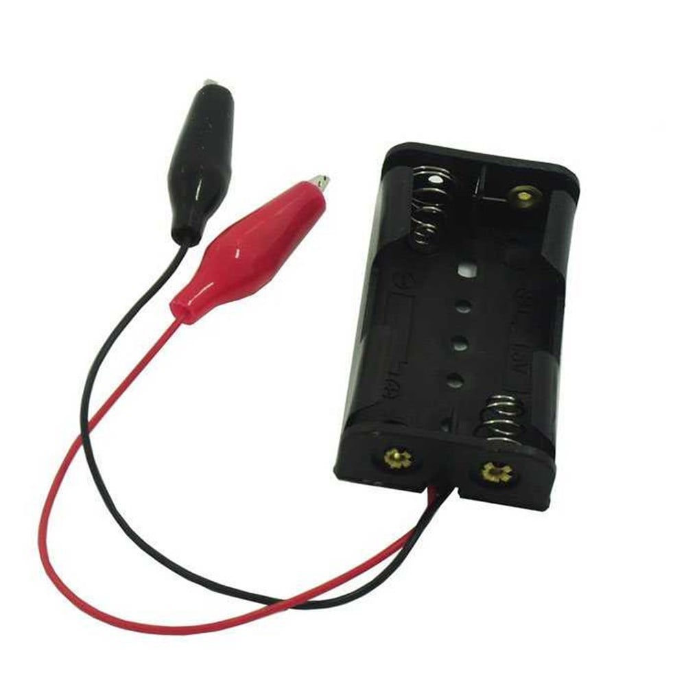 2li AA Pil Yuvası (Krokodil Kablolu)