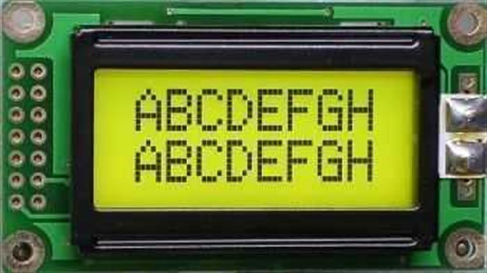 2X8 Işıklı Yeşil LCD - TC0802B-01XA0