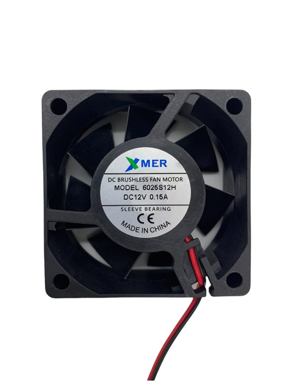 60X60X25mm 12V 4000RPM 0.15A 2P XMER FAN