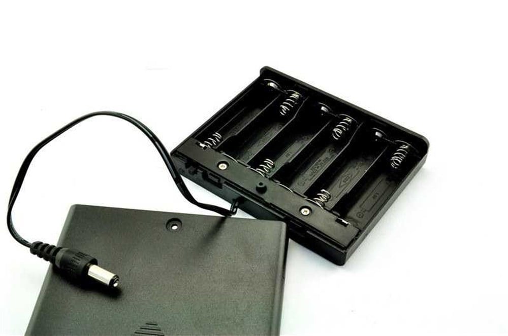 6lı AA Pil Yuvası (Kapaklı ve Switchli)