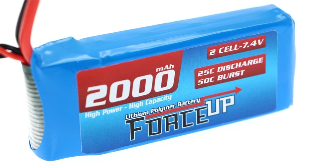 7.4V Lipo Pil 2000mAh